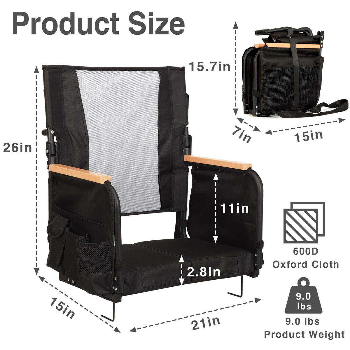 High Back Stadium Seats with Back Support D778676