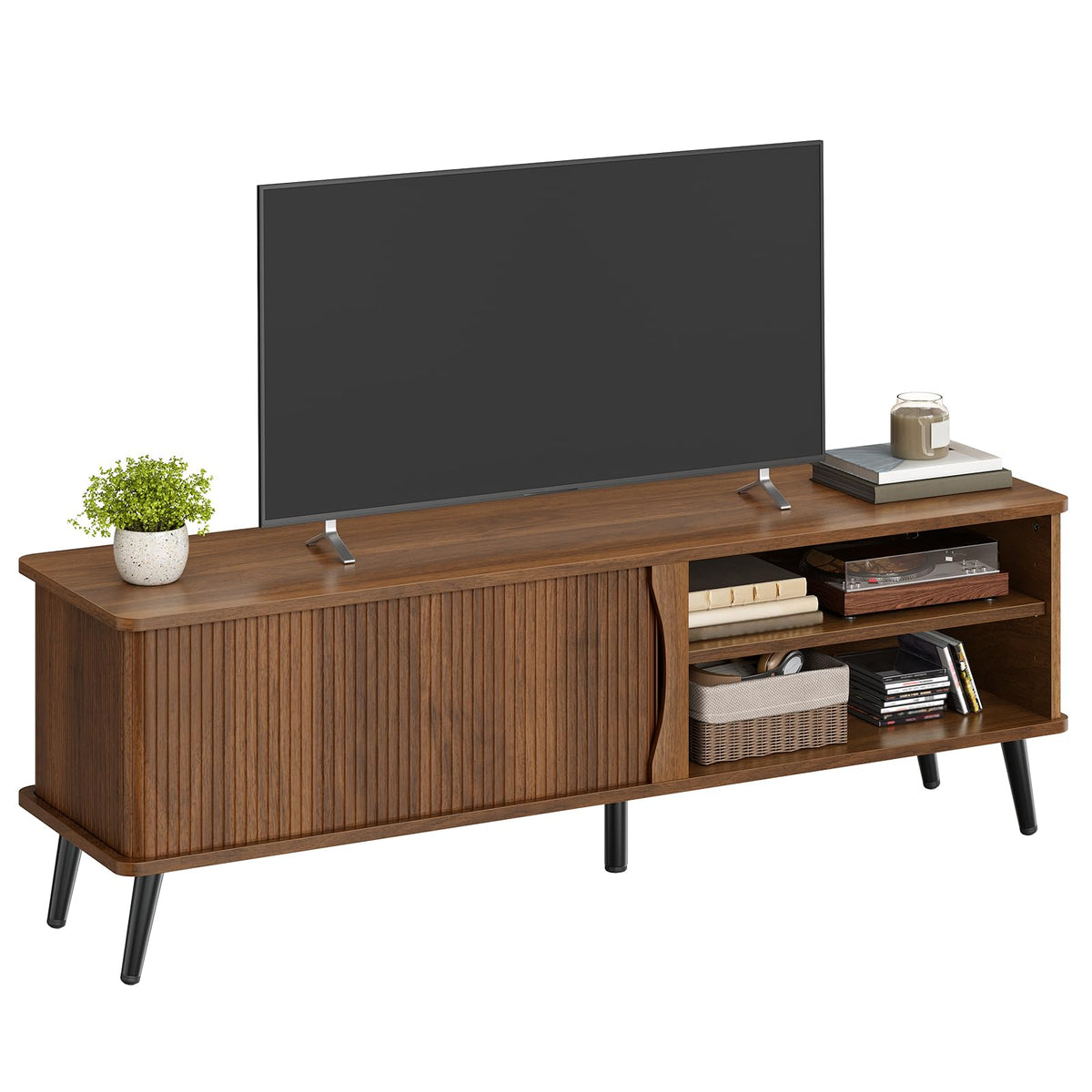 Mid Century Modern TV Stand with Storage R384594
