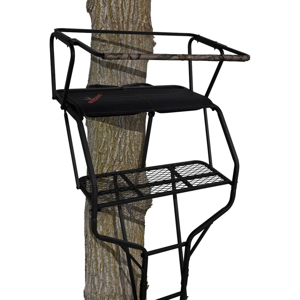 2 Person 18 Foot Tall Portable Hunting Tree Ladder Stand (2 Pack) D869