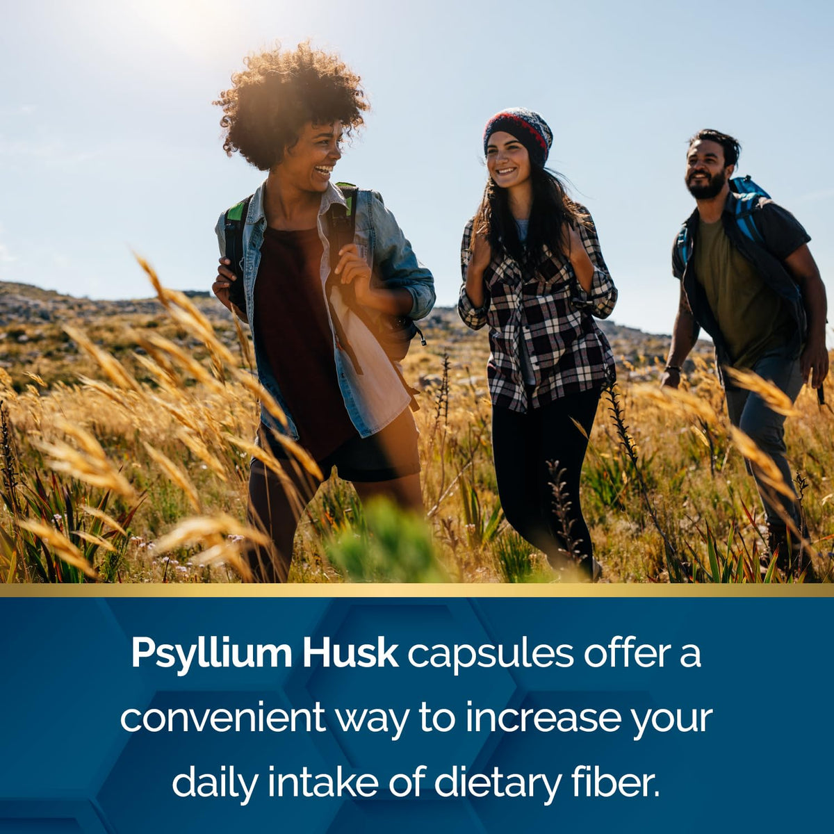 Psyllium Husk 500 mg Capsules 200 Count E84505