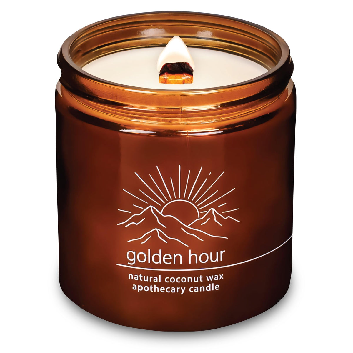 16 oz Crackling Wood Wick Candle S108