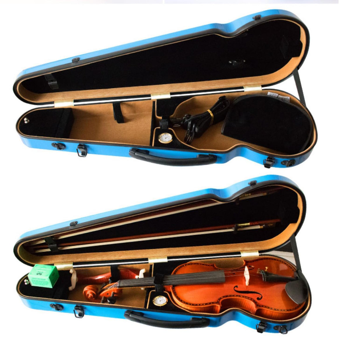 4/4 Full Size Hard Shell Carbon Fiber Violin Case with Straps Q244