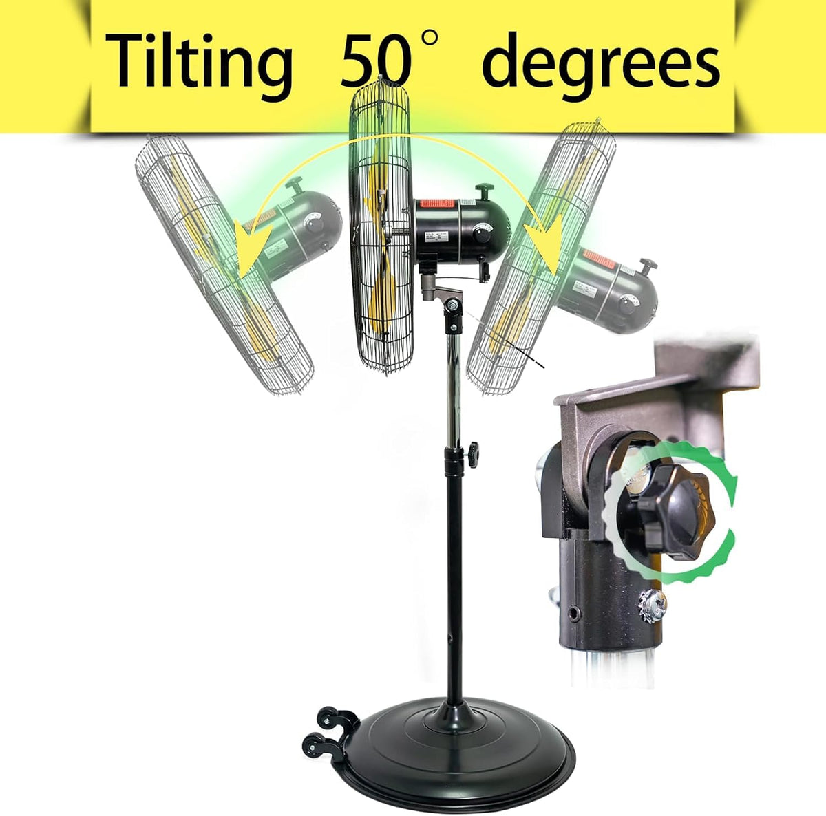 20 Inch 3-Speed Oscillating Pedestal Fan P867