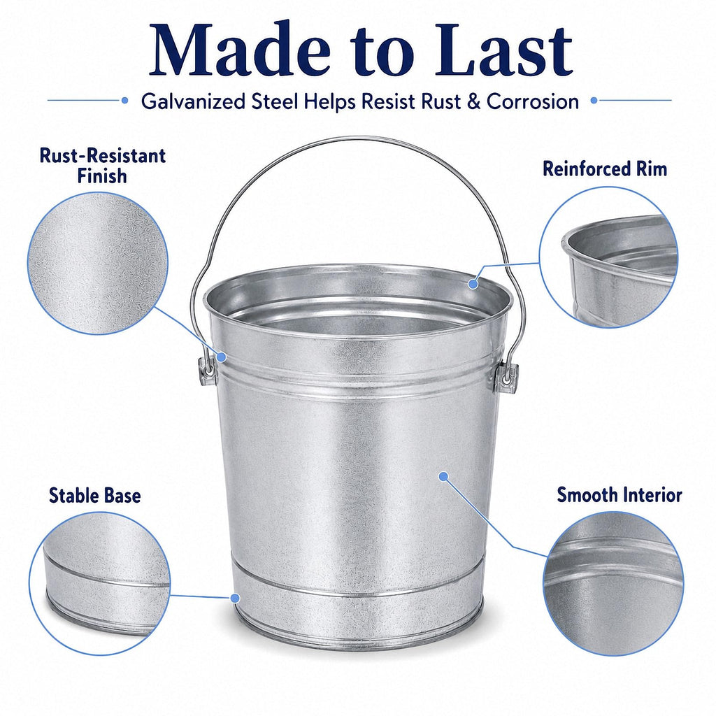 Galvanized Steel Airtight Storage Jar with Locking Lid V433