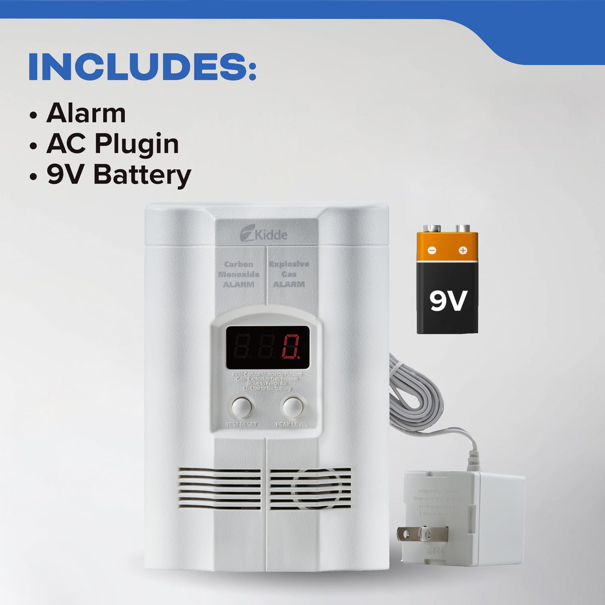 Carbon Monoxide & Explosive Gas Alarm with Digital Display I74680