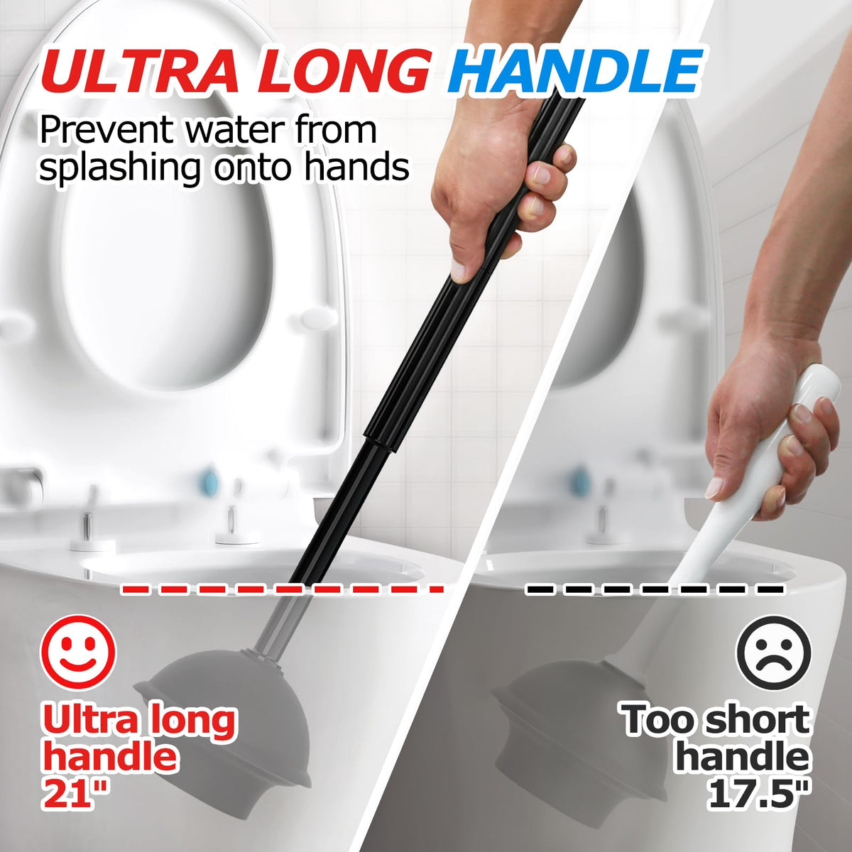 2in1 Toilet Brush and Plunger Set F320101