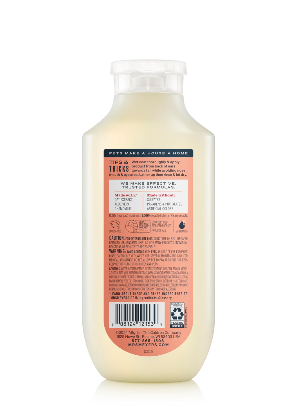 Dog Shampoo White Peach Scent 14oz X12210