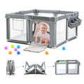 Foldable Baby Playpen with Mat Q394