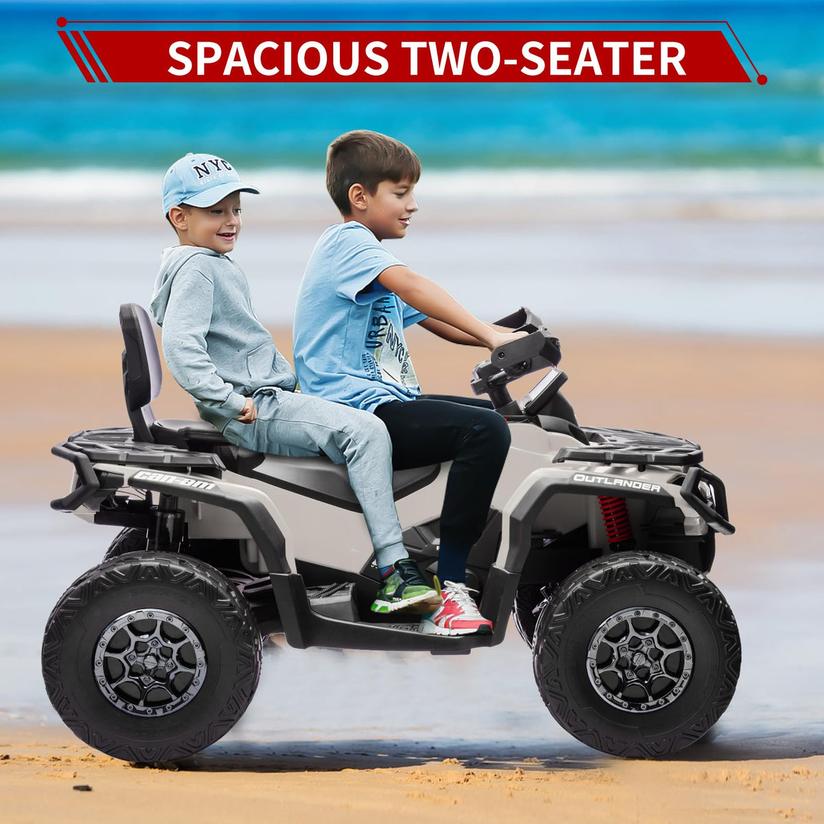 24V 2 Seater 4WD Electric ATV Toy Car with Bluetooth O3197