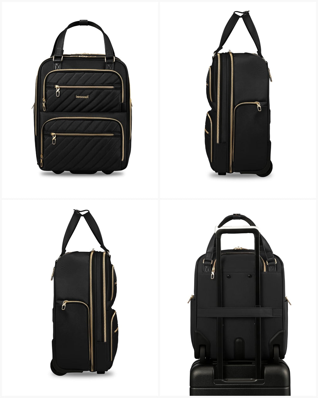 Black 16" Underseat Carry On Bag Q702887