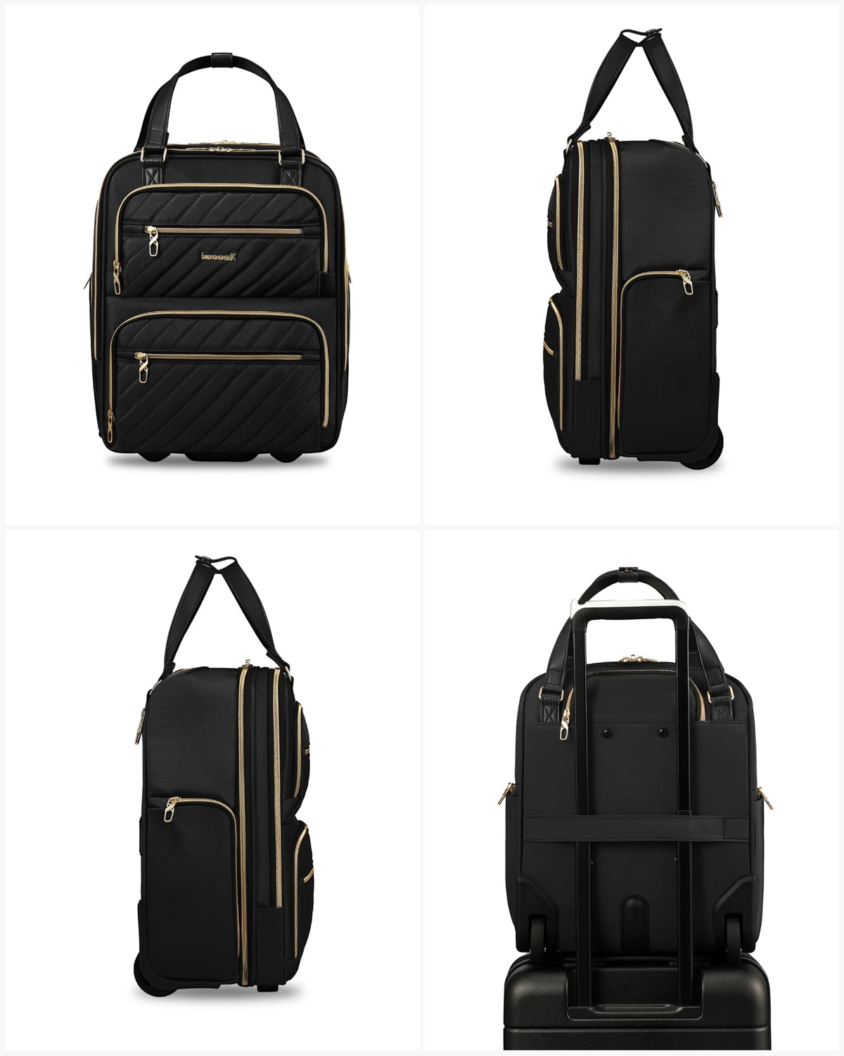 Black 16" Underseat Carry On Bag Q702887