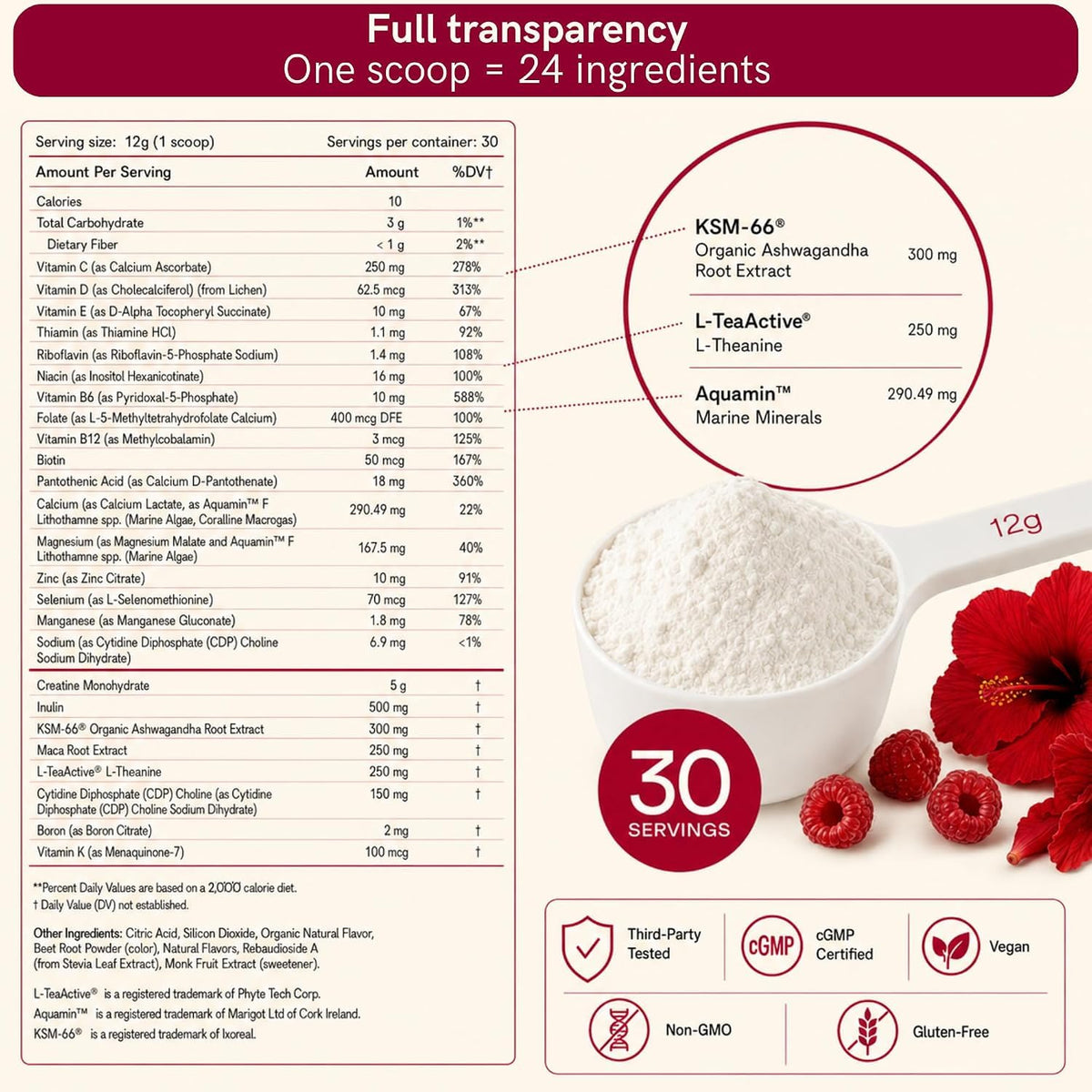 Womens 40+ Multivitamin & Creatine Drink J3948