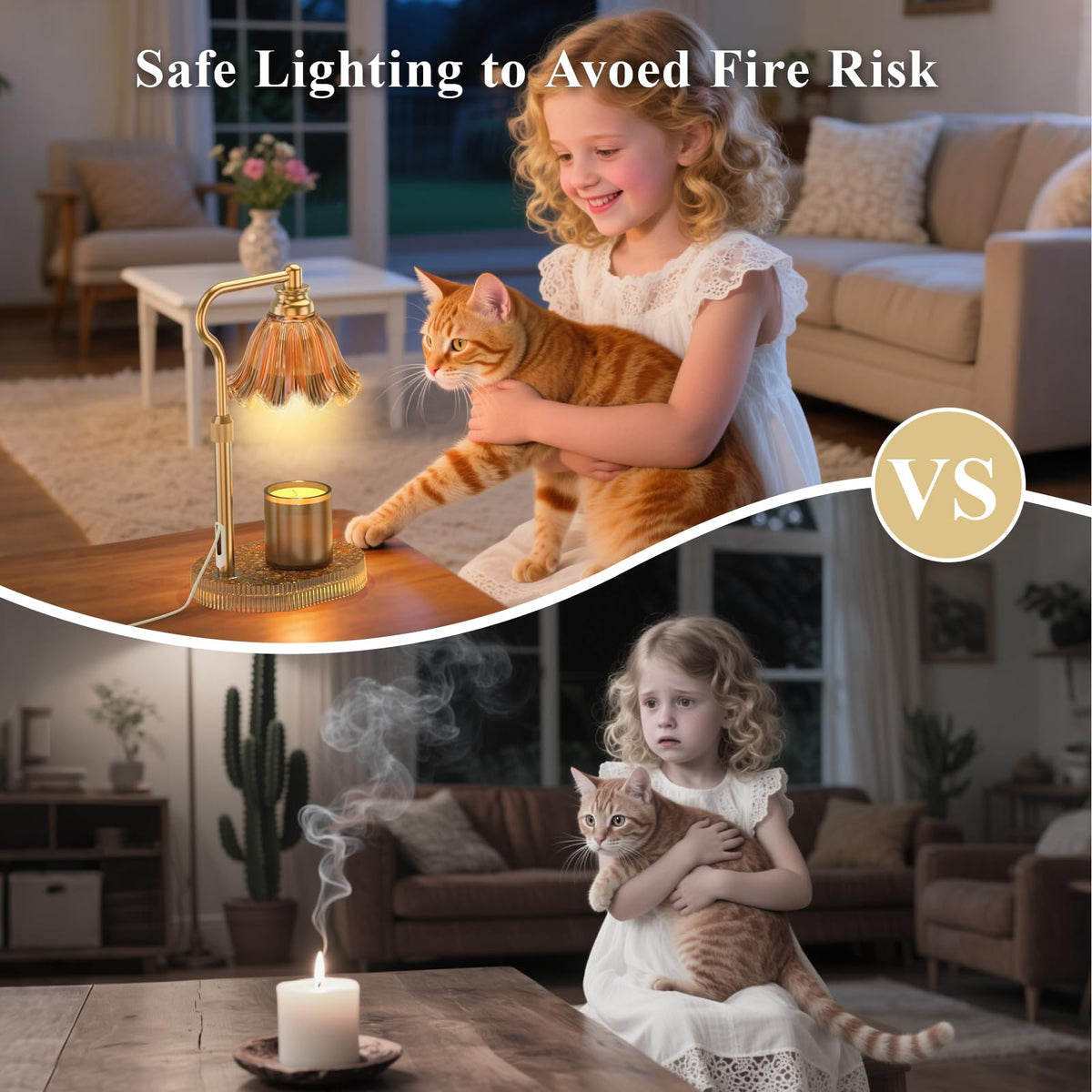 Candle Warmer Lamp with Timer & Dimmer I37763