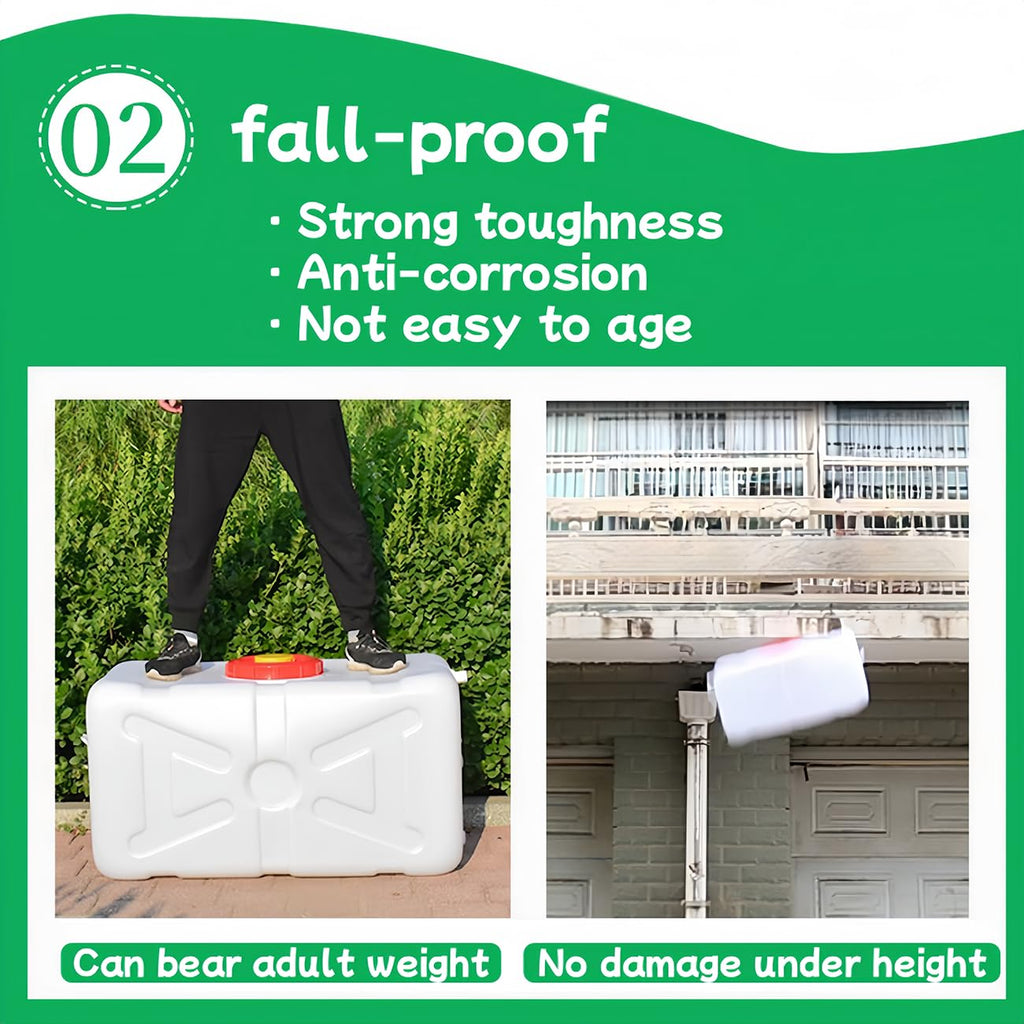 15L White Plastic Water Storage Tank Y9015
