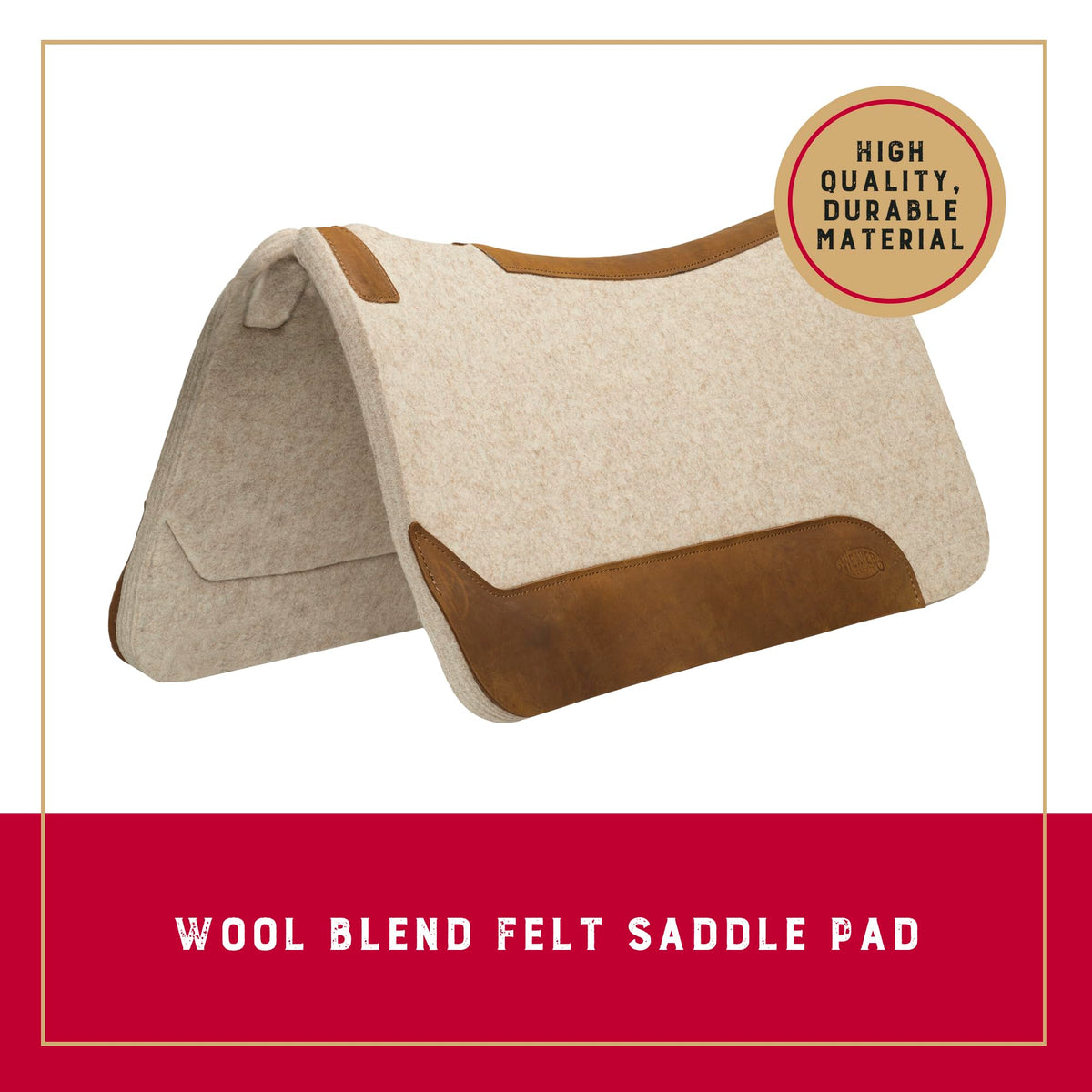 Wool Blend Felt Western Saddle Pad 30" x 30" E995712