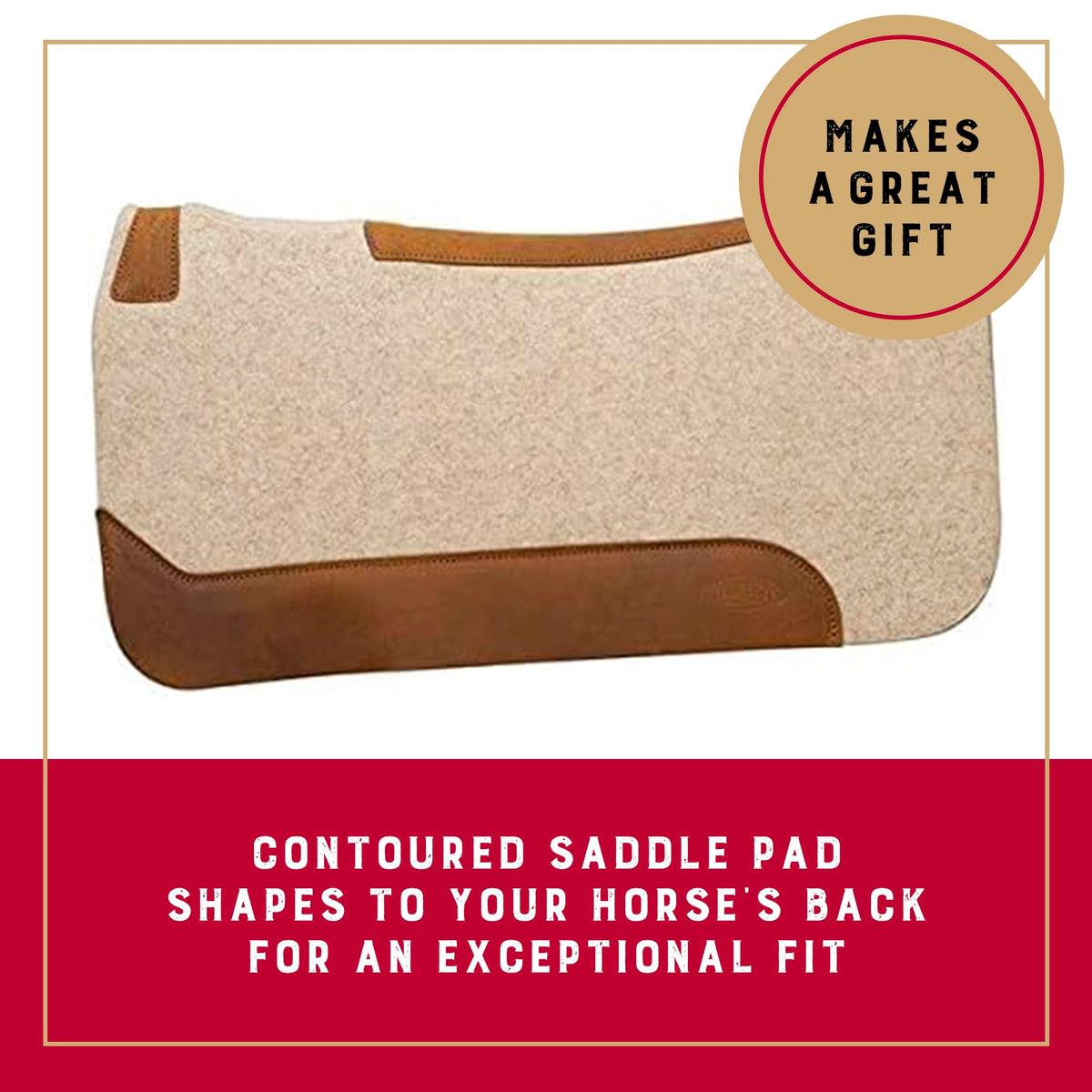 Wool Blend Felt Western Saddle Pad 30" x 30" E995712