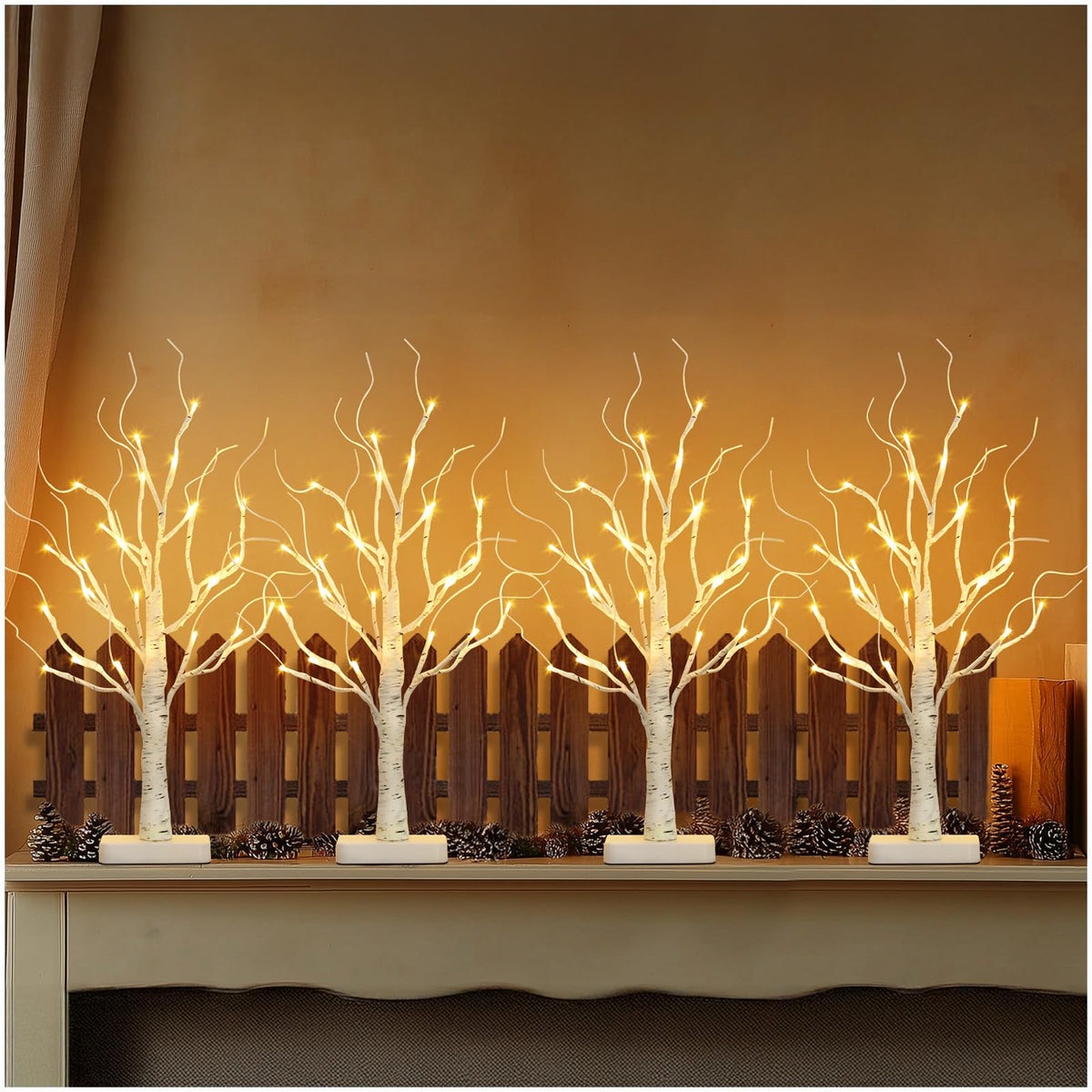 Lighted Birch Tree with LED Lights E26962