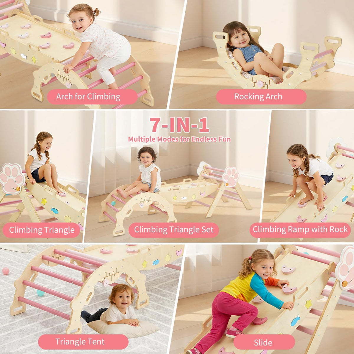 7-in-1 Triangle Climbing Set X73885