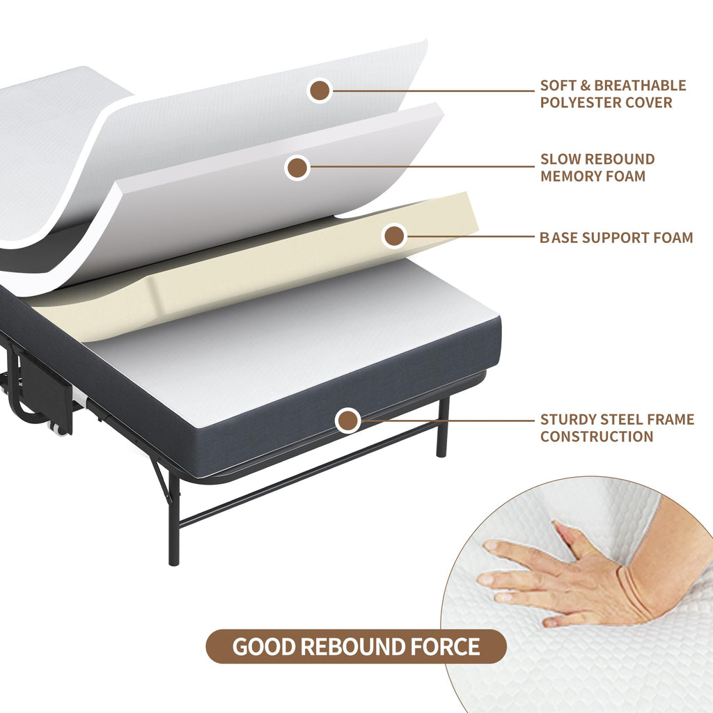 Folding Bed with Mattress & Headboard W754