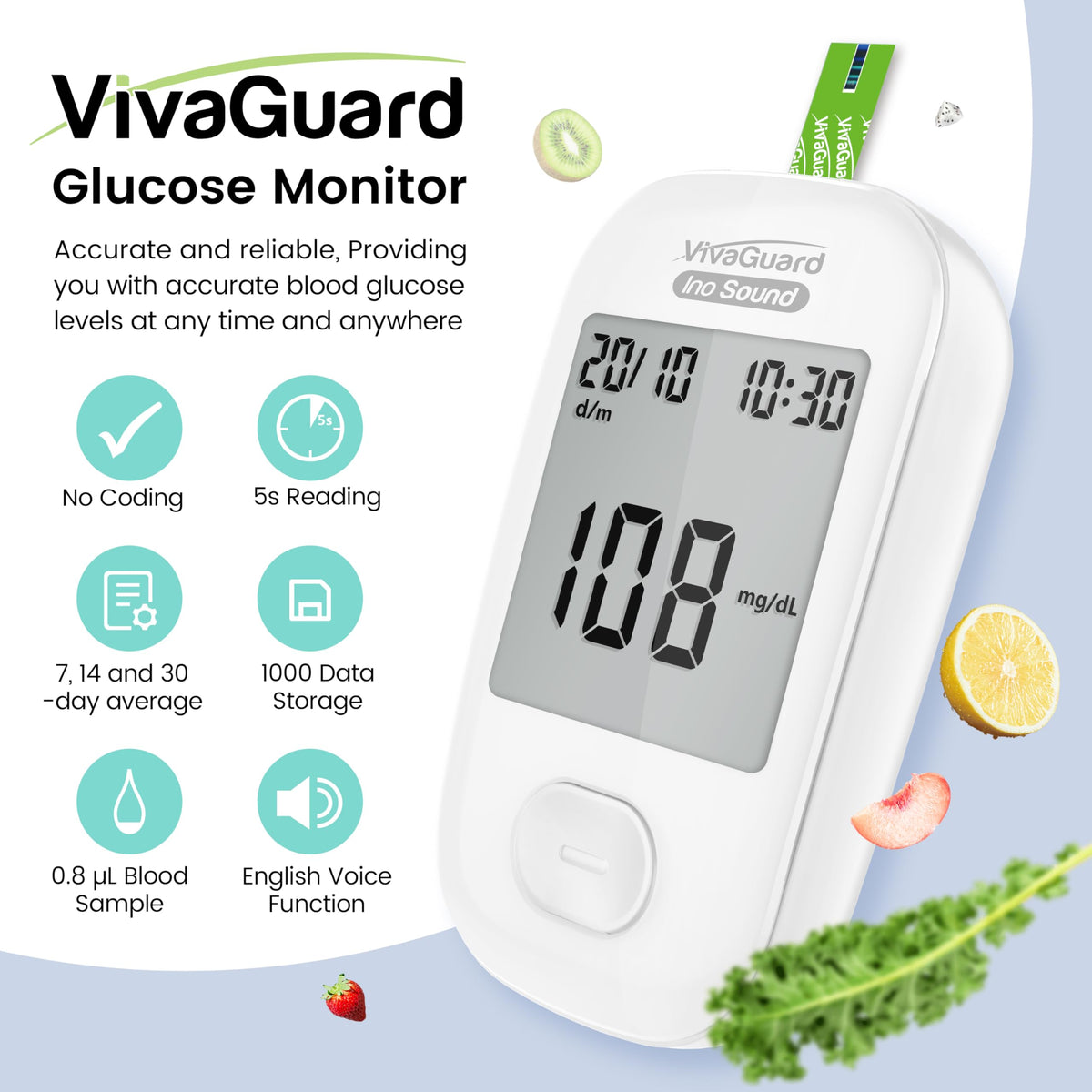 Talking Blood Glucose Monitor Kit F54343