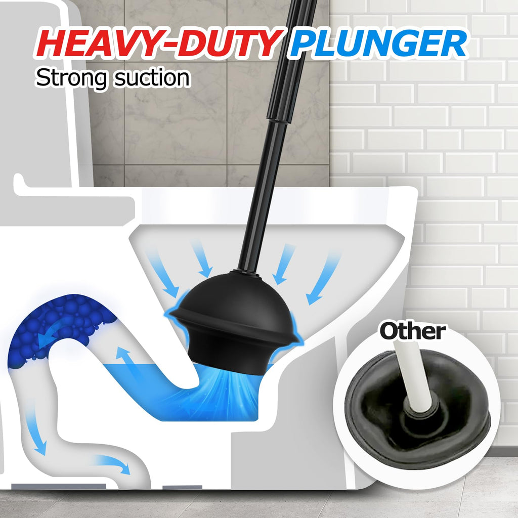 2in1 Toilet Brush and Plunger Set F320101