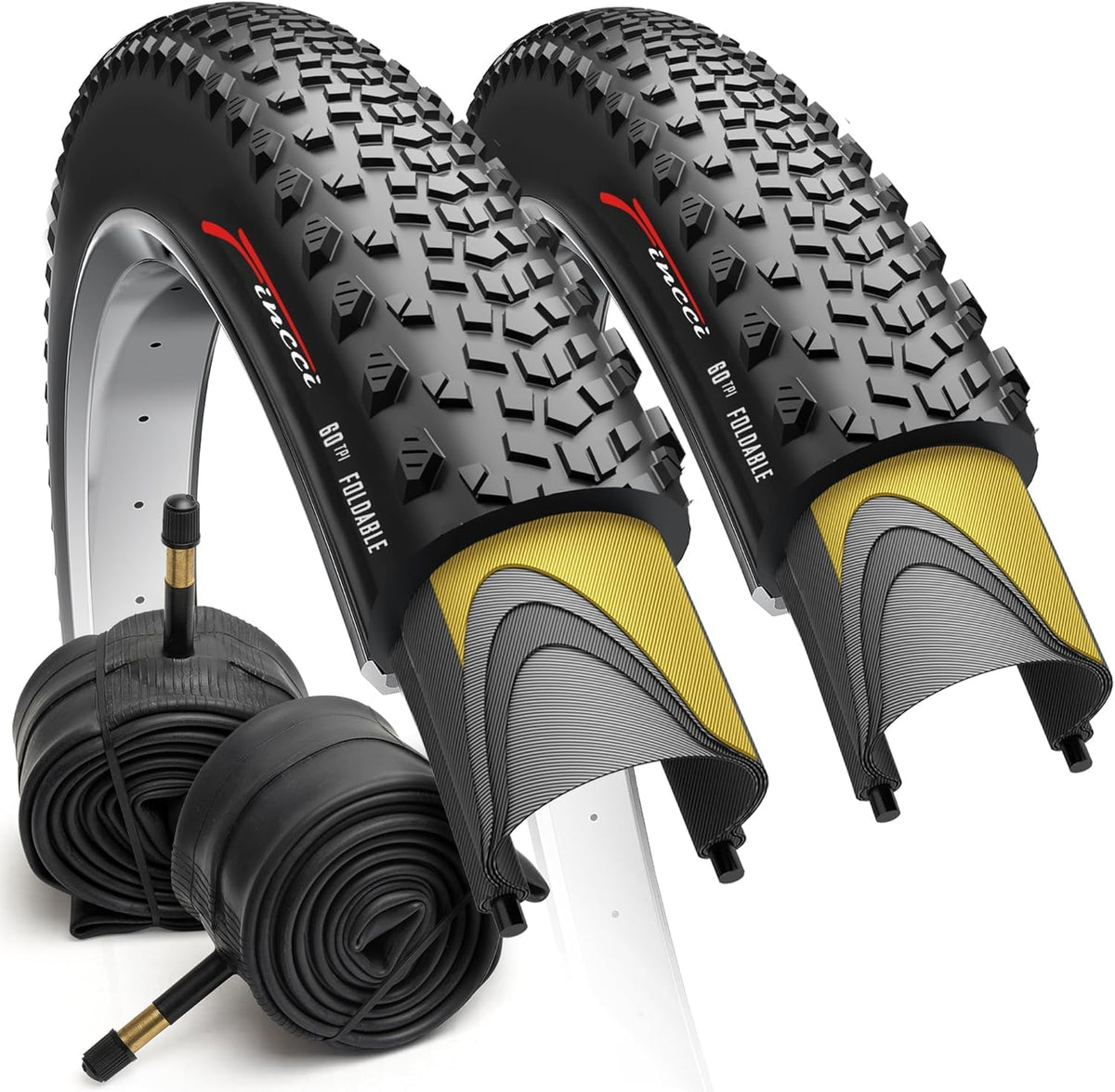 700x40c Gravel Bike Tire & Tubes Schrader Foldable 28" B277662