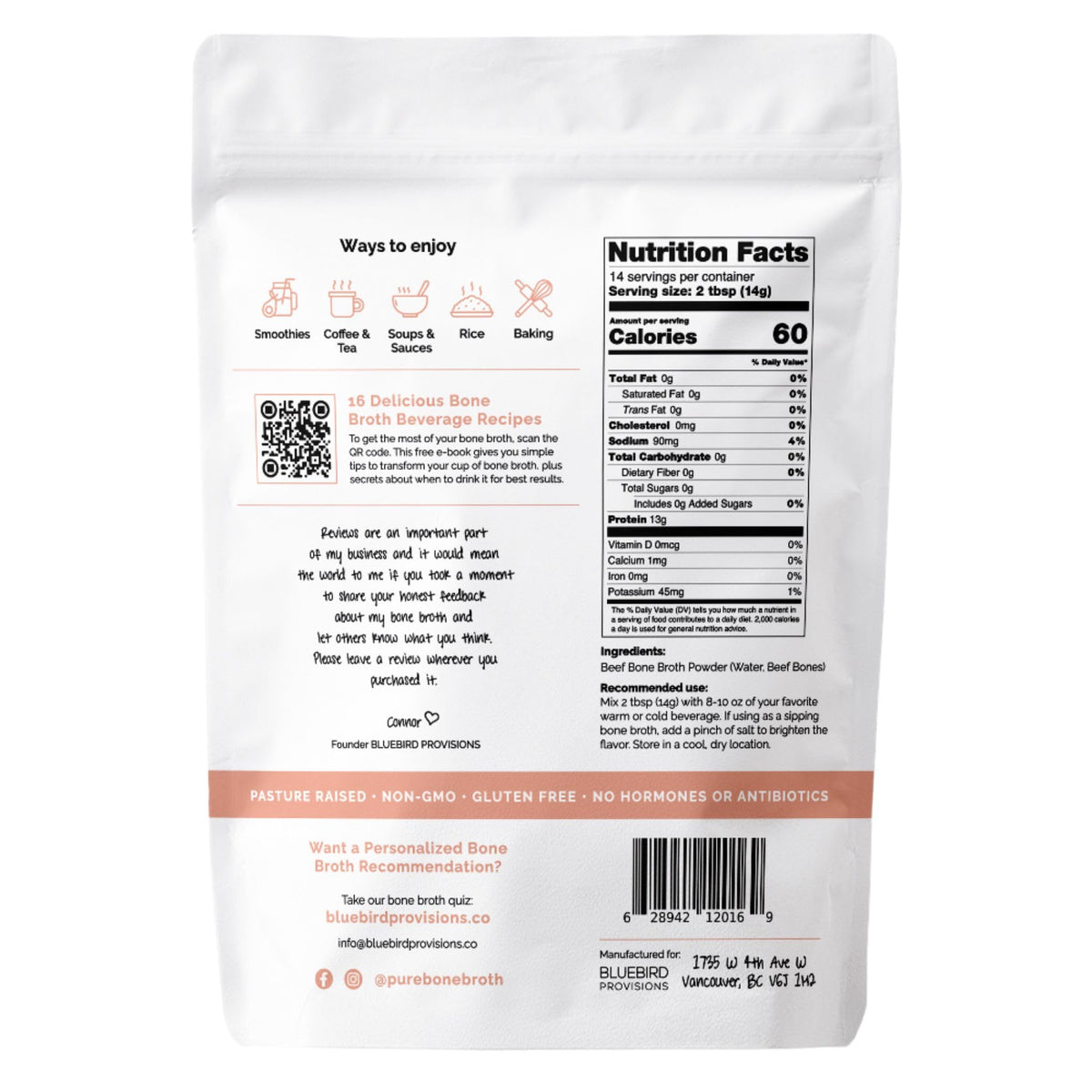 Beef Bone Broth Protein Powder Q51790
