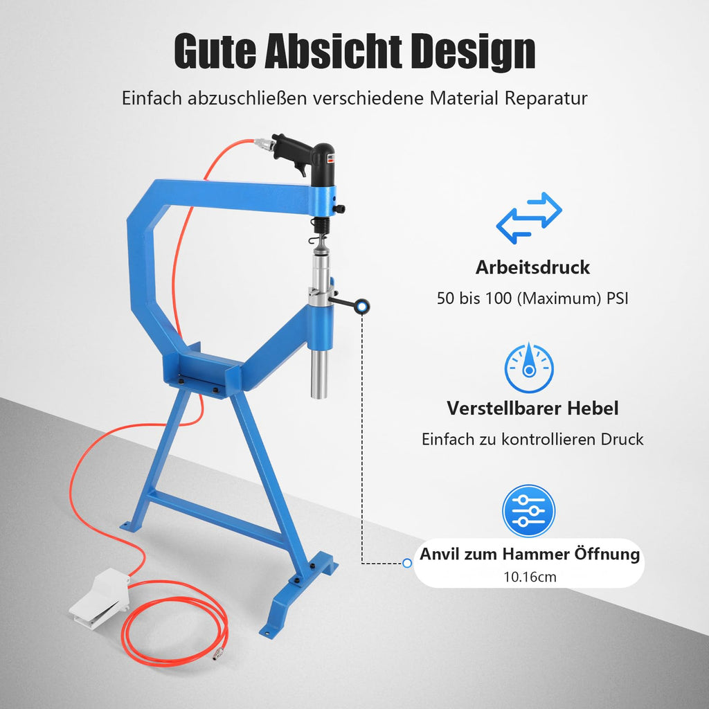 Pneumatic Planishing Hammer, 3 Anvils B293279