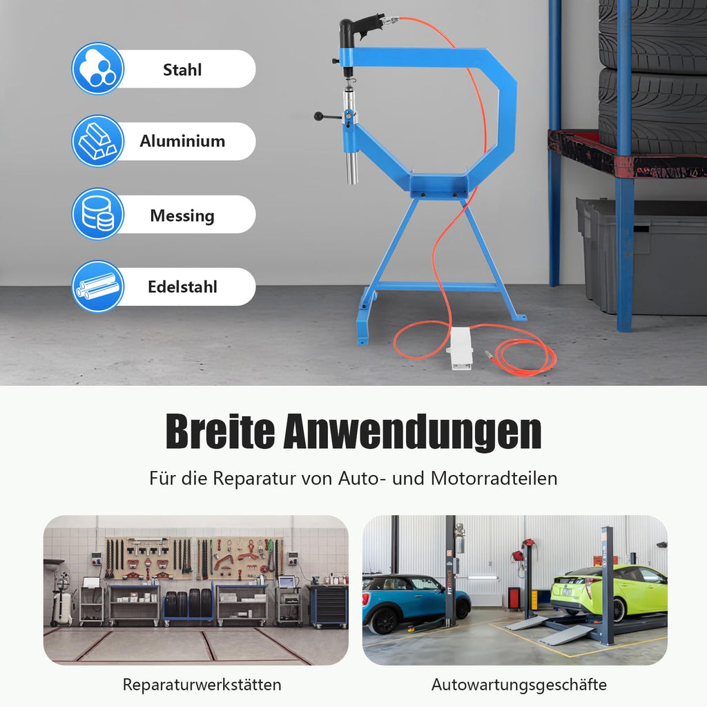 Pneumatic Planishing Hammer, 3 Anvils B293279