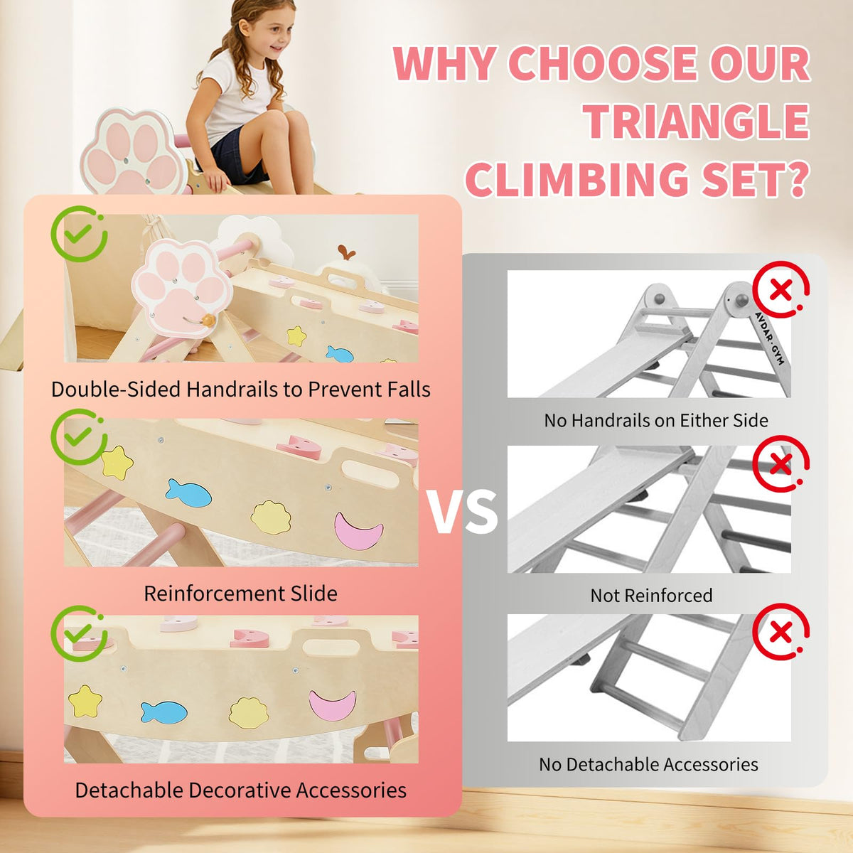 7-in-1 Triangle Climbing Set X73885