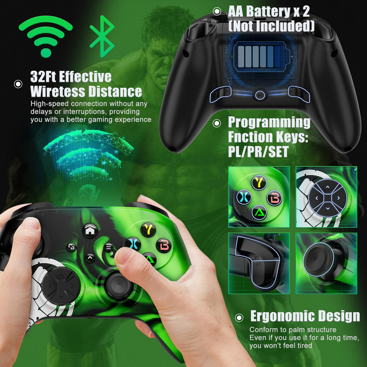 Wireless Controller for X-Box One X|S Series PC Y434