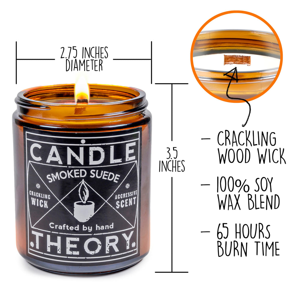 Scented Candle Gift Set with Wood Wicks, 3 4oz Candles U5663