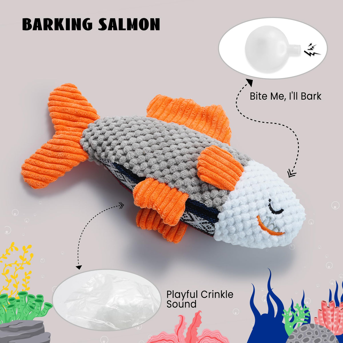 4 Packs Crinkle Squeaky Dog Toys I78918