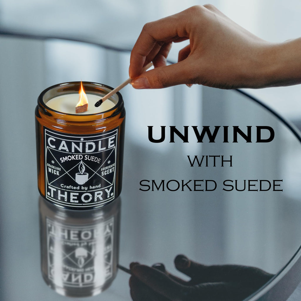 Scented Candle Gift Set with Wood Wicks, 3 4oz Candles U5663