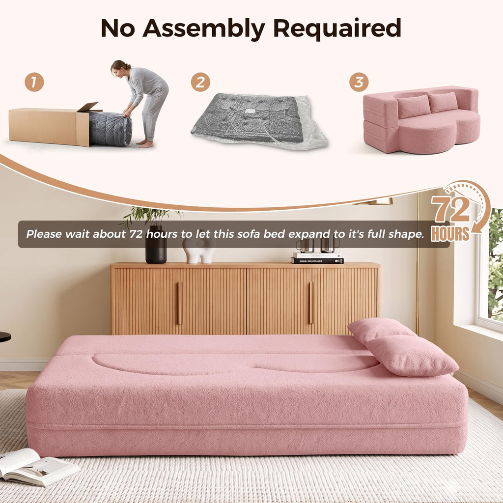 78" Convertible Folding Sofa Bed Full Size Y6260