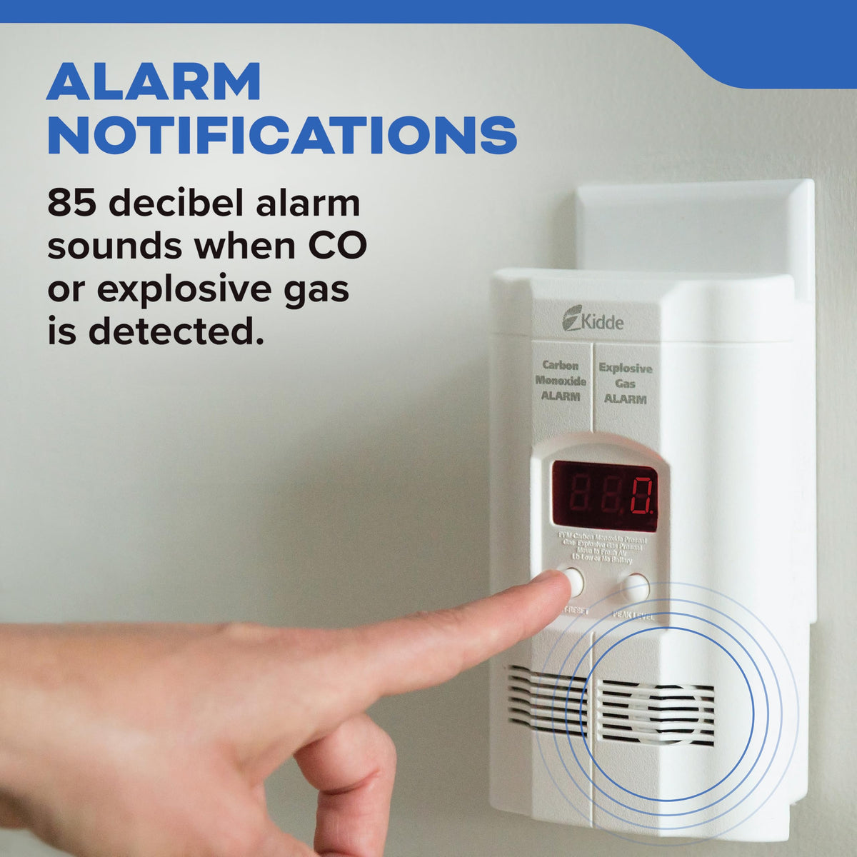 Carbon Monoxide & Explosive Gas Alarm with Digital Display I74680