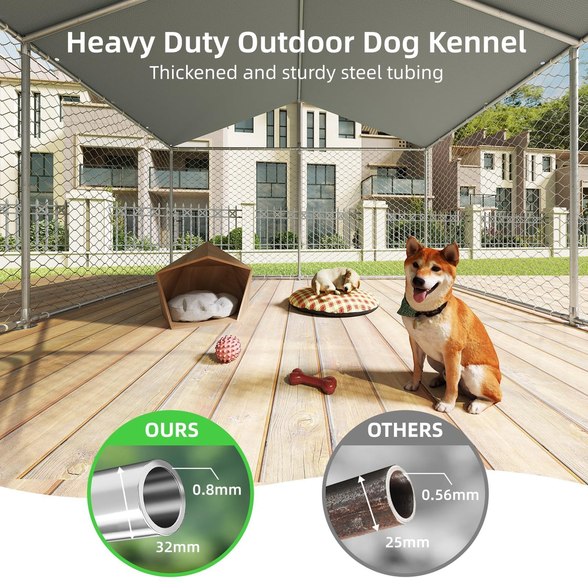 10'x10' Heavy Duty Outdoor Dog Kennel Y775