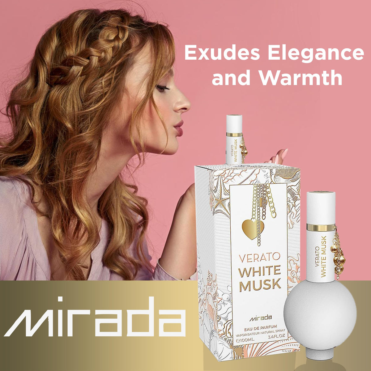 White Musk Eau de Parfum Spray 3.4 FL. Oz B342917