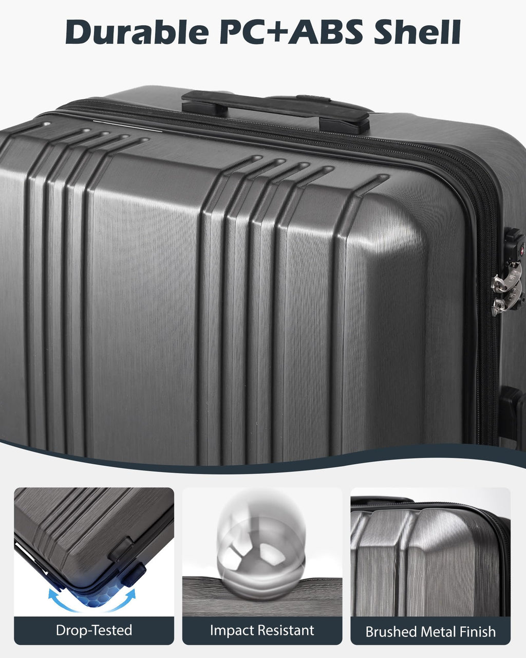 PC+ABS Hardshell Luggage with TSA Lock and Spinner Wheels S3446