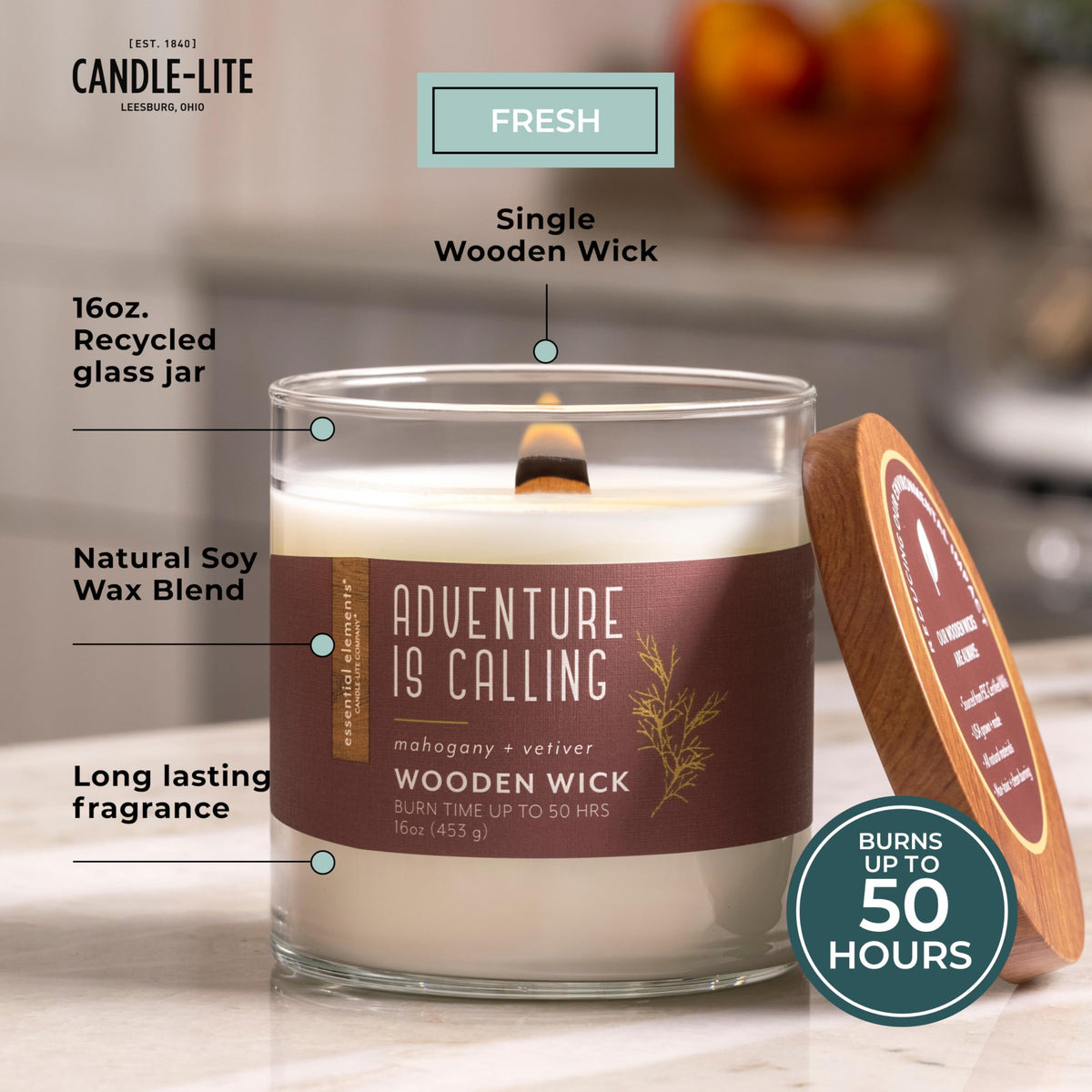 16 oz Scented Jar Candle Q34871