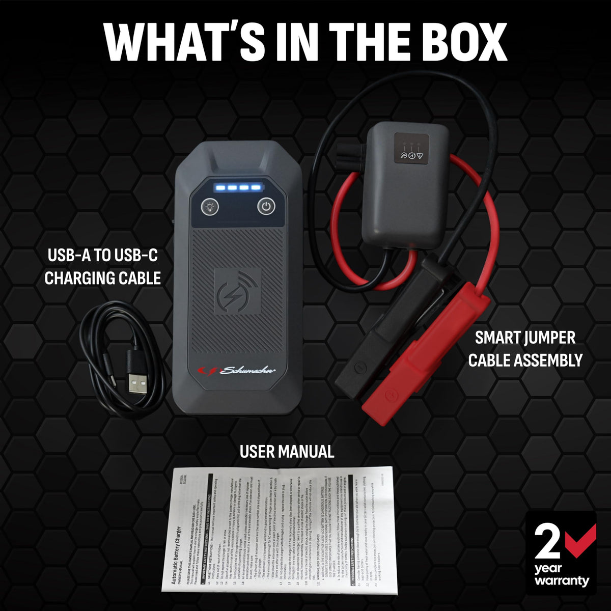 Portable Car Battery Jump Starter & Power Bank Z986