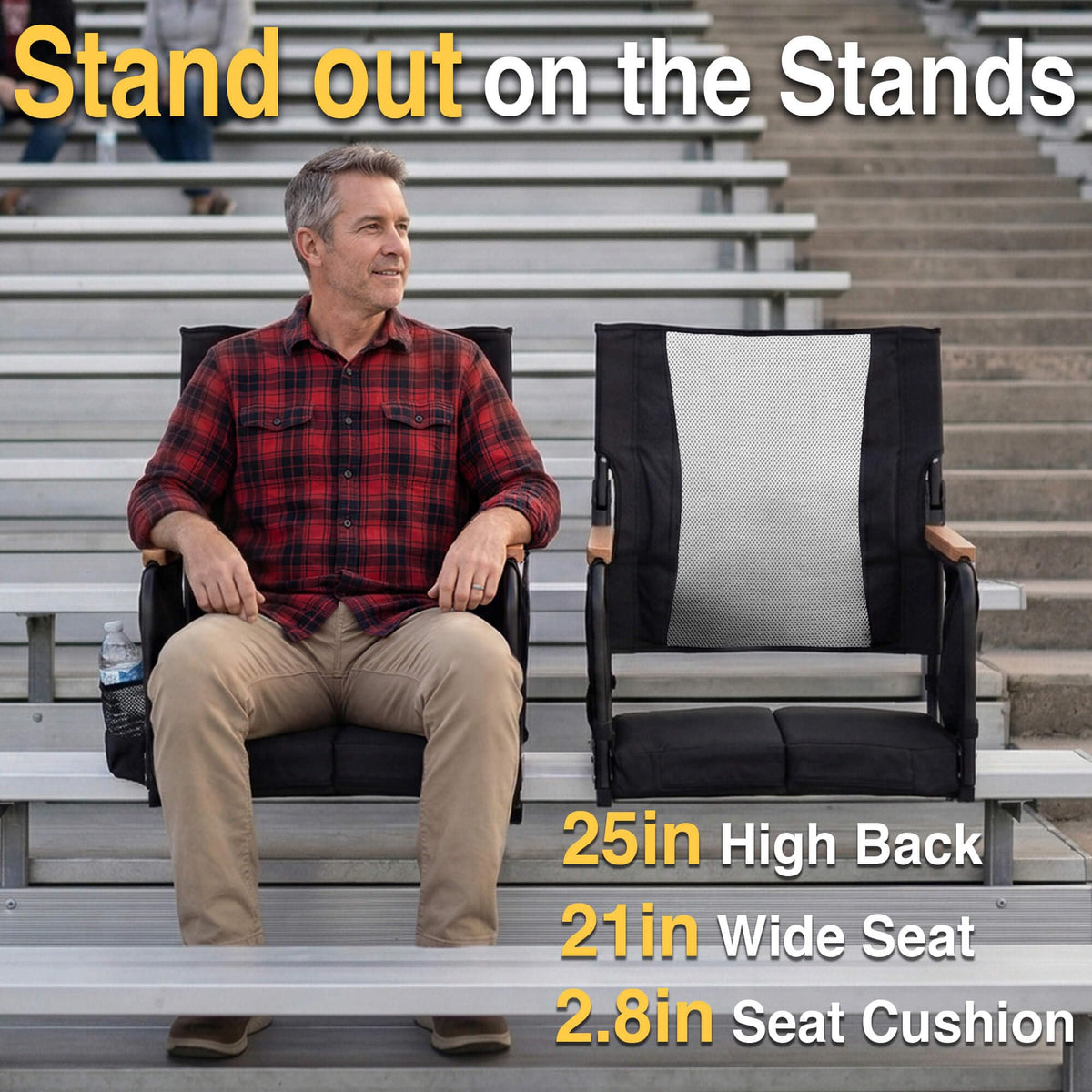 High Back Stadium Seats with Back Support D778676