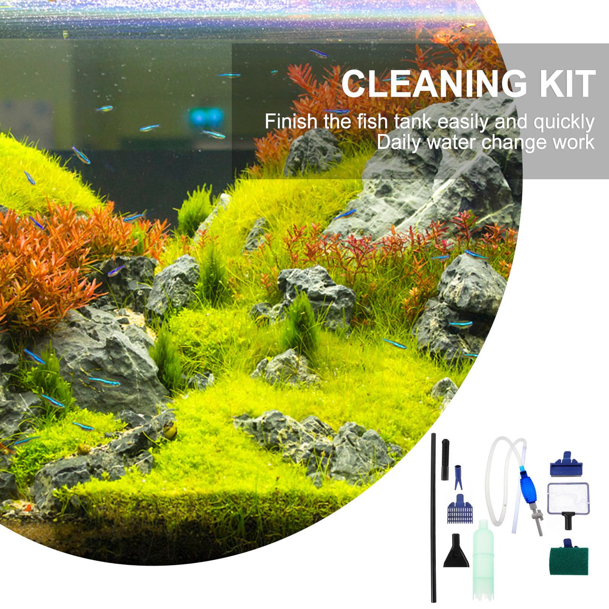 Fish Tank Water Changer with Manual Pump B16122