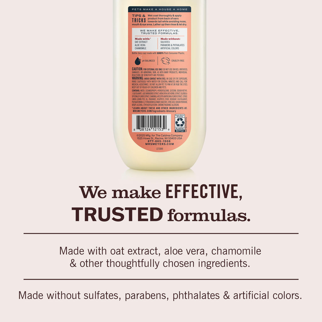 Dog Shampoo White Peach Scent 14oz X12210