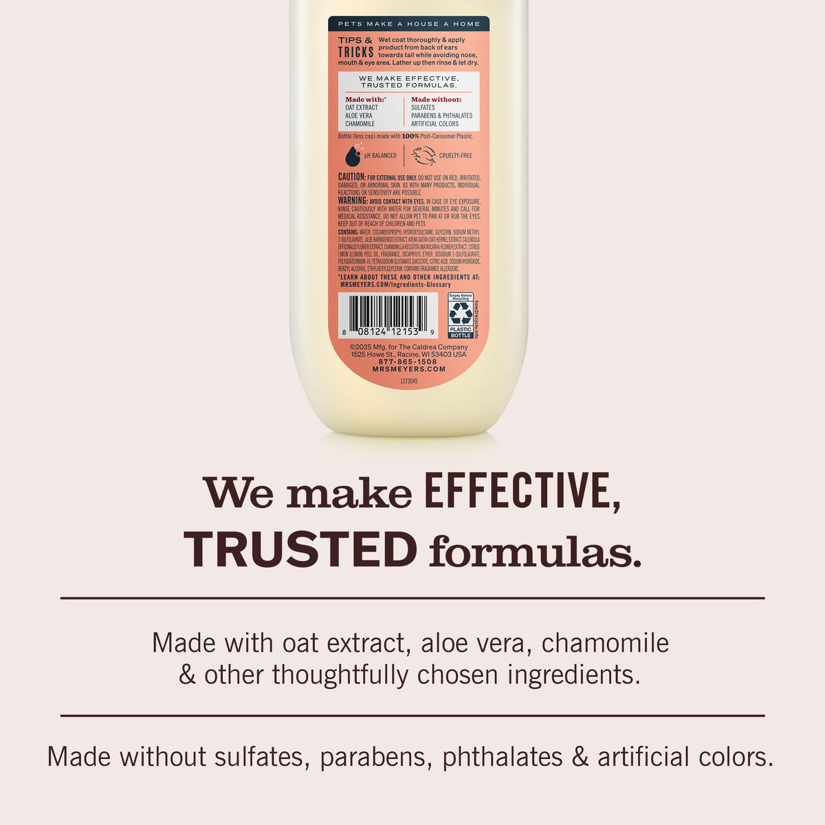 Dog Shampoo White Peach Scent 14oz X12210