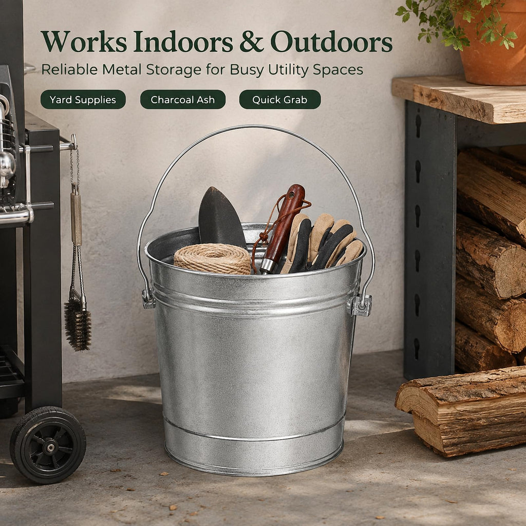 Galvanized Steel Airtight Storage Jar with Locking Lid V433