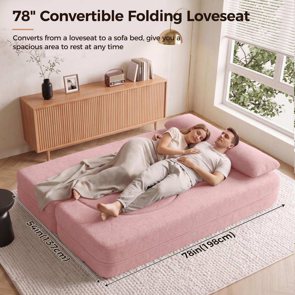 78" Convertible Folding Sofa Bed Full Size Y6260