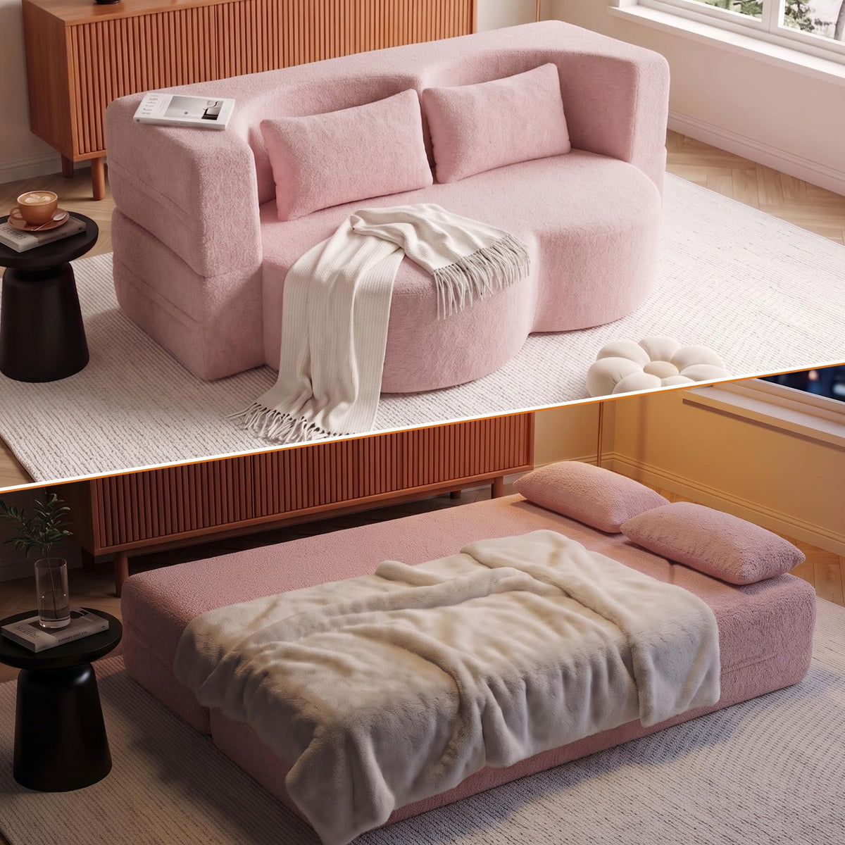 78" Convertible Folding Sofa Bed Full Size Y6260