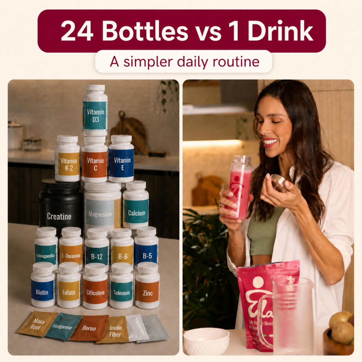 Womens 40+ Multivitamin & Creatine Drink J3948