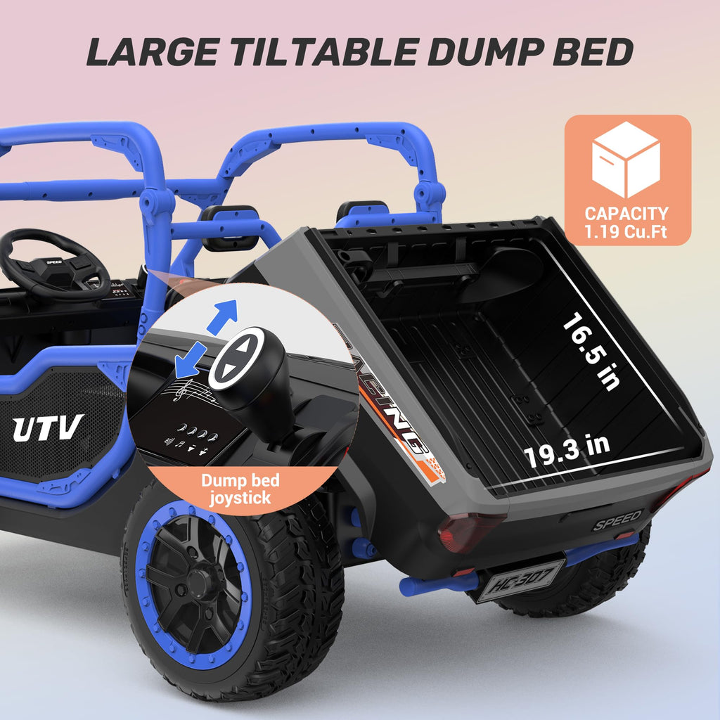 24V Ride On Dump Truck 2 Seater Q395